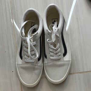 Vans White and Black Sneakers